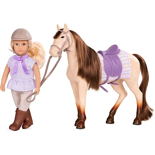 Lori Marjorie und Pferd Maple - 15 cm
