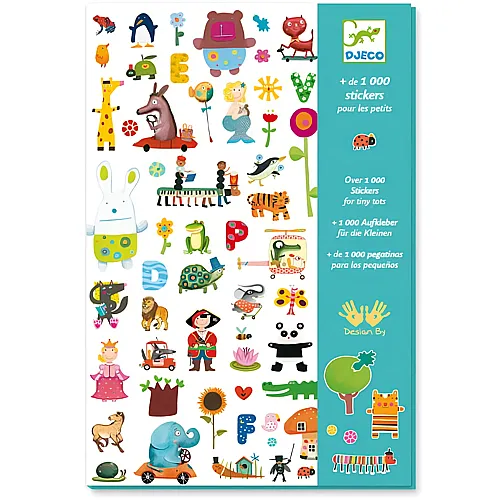 Djeco Kreativ Stickers fr die Kleinen (1000Teile)