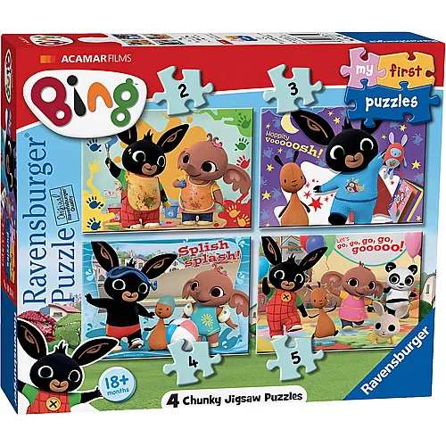 Ravensburger Puzzle 4in1 Bing Bunny - 5 Teile