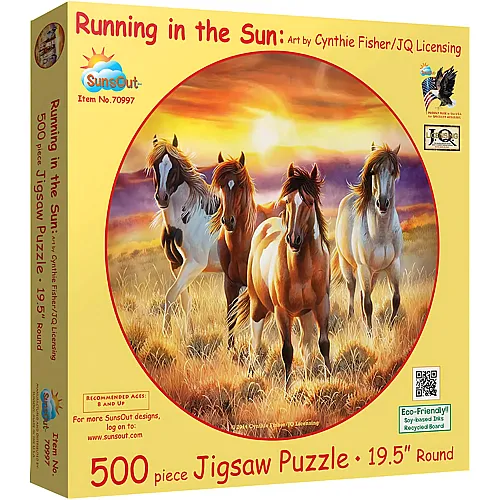 Running in the Sun - 500 Teile