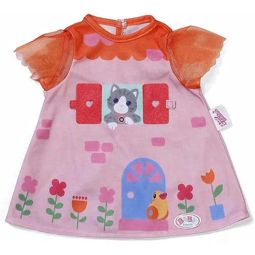 Zapf Creation Baby Born Kleid mit Hausmotiv und aufklappbaren Fenstern - 43 cm