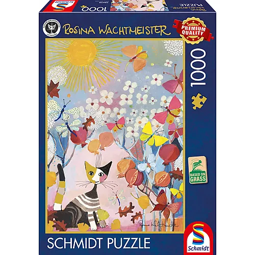 Rosina Wachtmeister - Gestreiftes K�tzchen Sommer 1000Teile