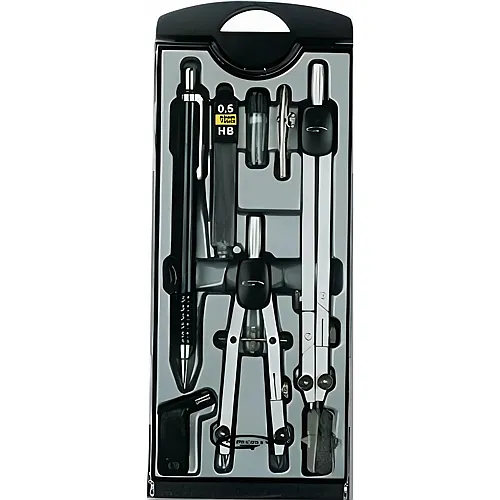 OZ International Coffret DE 2 Compas Gx507+gx401 Avec Porte-mines/tire Lignes