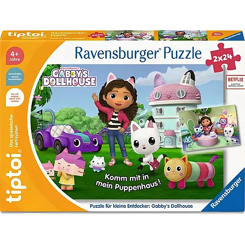 Puzzle f�r kleine Entdecker - Gabbys Dollhouse 2x24