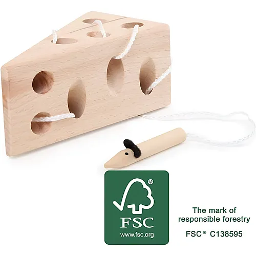 small foot F�delspiel aus Holz mit K�se und Maus