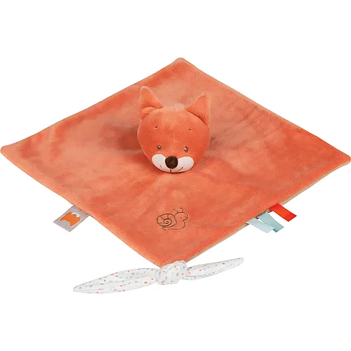 Schnuffeltuch Fuchs Oscar mit Befestigung f�r Schnuller 28cm