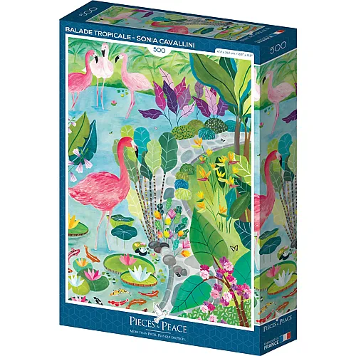 Pieces & Peace Puzzle Sonia Cavallini Balade tropicale - 500 Teile