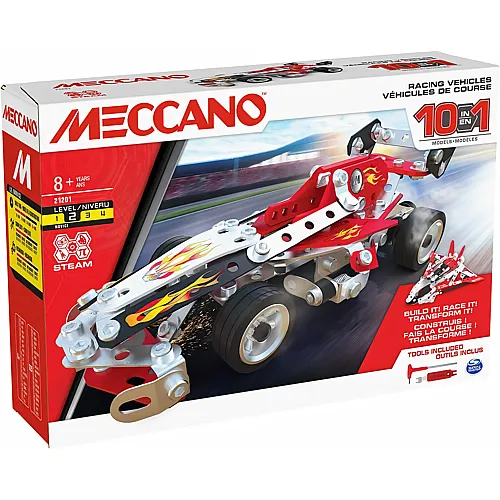 Meccano 10in1 Rennfahrzeuge (225Teile)