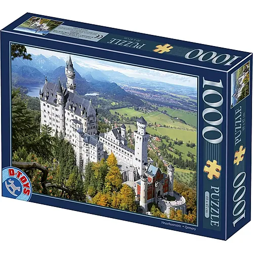 DToys Puzzle Deutschland: Schloss Neuschwanstein (1000Teile)