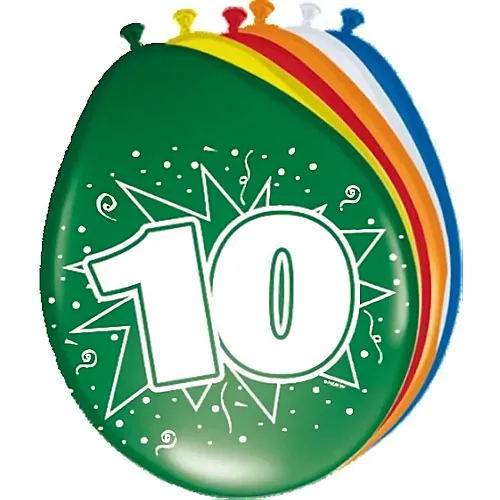 Folat Zahlenballons 10 Jahre, 8.