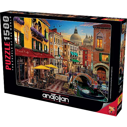 Anatolian Puzzle Canal Cafe Venice (1500Teile)