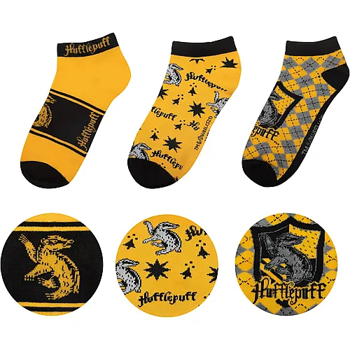 Cinereplicas Harry Potter: Hufflepuff Sneaker Socken [3 St�ck]