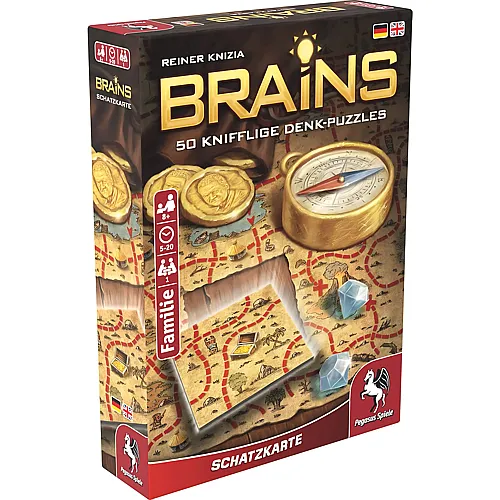 Pegasus Spiele Brains Schatzkarte - Deutsch