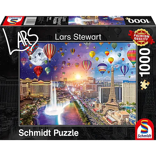 Schmidt Puzzle Lars Stewart Las Vegas, Night and Day (1000Teile)