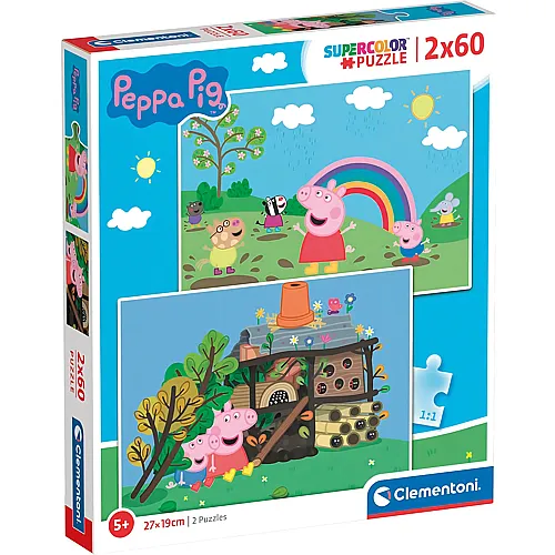 Peppa Pig Regenbogen & Insektenhotel 2x60