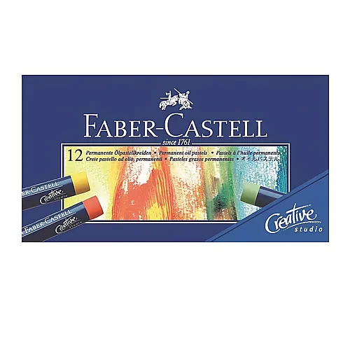 Faber-Castell Creative Studio lpastellkreide, 12er Kartonetui