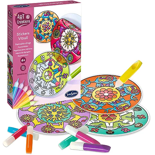 Sentosphere Art & Cr�ations Aufkleber Vitrail - Mandalas