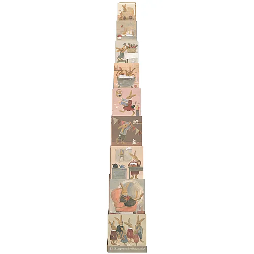 Egmont Stapelw�rfel Hasenfamilie 15 X 15 X 15 Cm