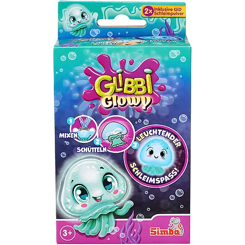 Qualle mit Glow in The Dark Effekten