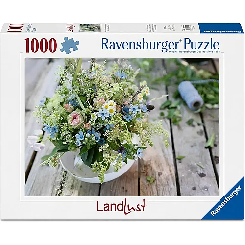 Sommerlicher Wiesenstrauss mit Himmelblauem S�dstern 1000Teile