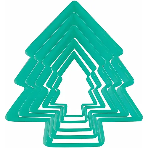 ScrapCooking Sortierte Ausstecher Weihnachtsbaum - 5 Teile