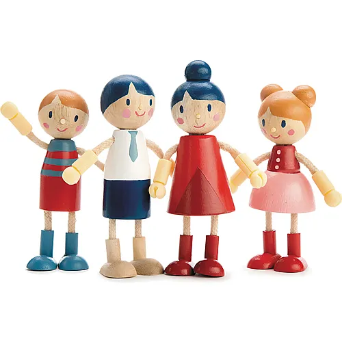 Tender Leaf Toys Doll Familie fr Puppenhaus