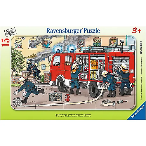Ravensburger Rahmenpuzzle Mein Feuerwehrauto (15Teile)