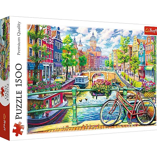 Trefl Puzzle Kanal in Amsterdam (1500Teile)