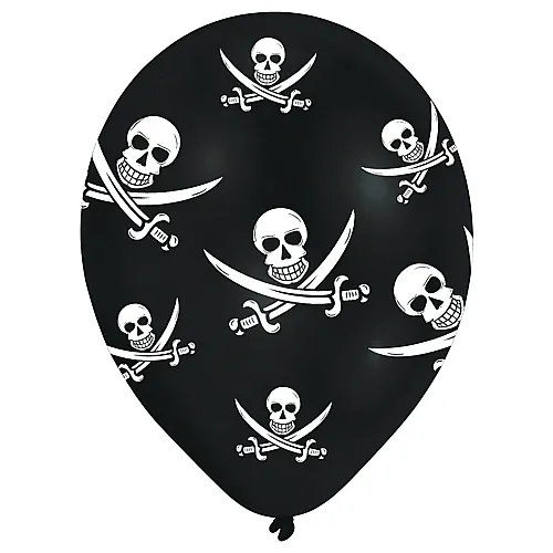 Amscan Piraten Ballone Jolly Roger (6Teile)