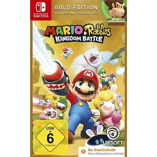 Ubisoft Mario + Rabbids Kingdom Battle - Gold Edition [NSW] [Code in a Box] (D)