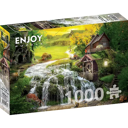 Enjoy Puzzle Eine Blockh�tte am Magic Creek - 1000 Teile