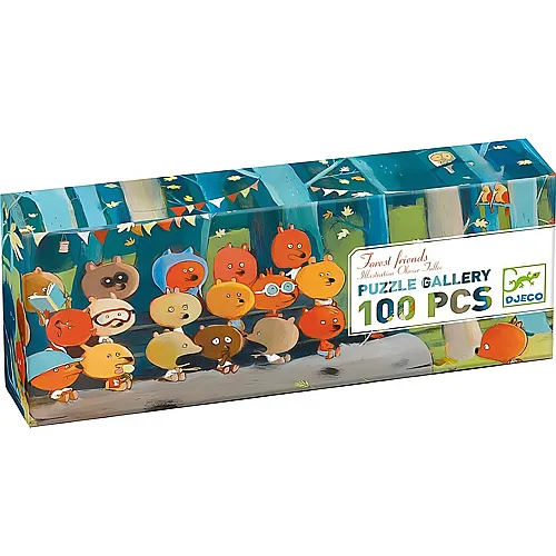 Djeco Puzzle Gallery Forest Friends (100Teile)