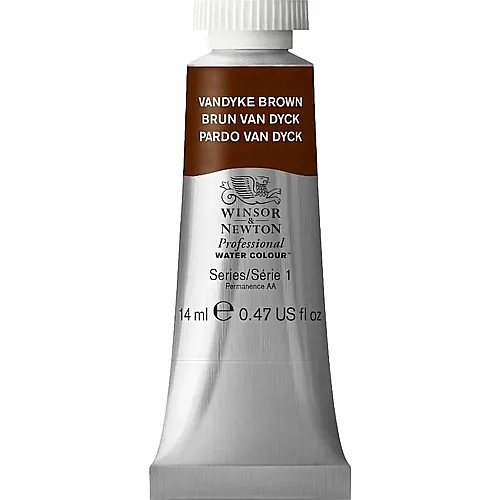 Winsor & Newton W&n Prof. Water Colour 14ml Tube Vandyke Braun