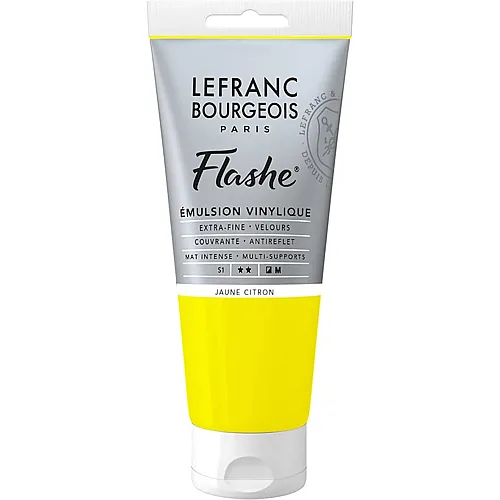 Lefranc Bourgeois Lfb Flashe Acryl 80ml Tube Zitronengelb