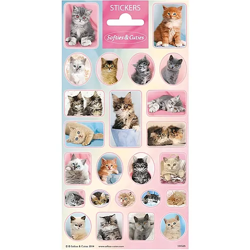 Totum Stickers Aufkleberbogen Cutie Kittens