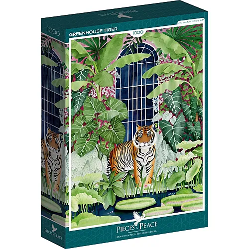 Pieces & Peace Puzzle Tiger im Gew�chshaus - 1000 Teile