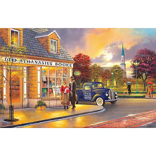 SunsOut Puzzle Keith Brown Leo's Bookshop (1000Teile)