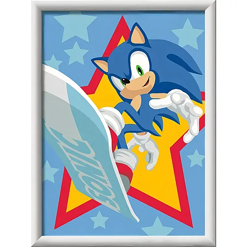 Malen nach Zahlen - Flinker Sonic