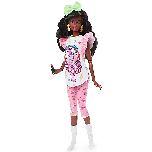 Barbie Signature Rewind 80er Abend-Pyjama schwarze Haare