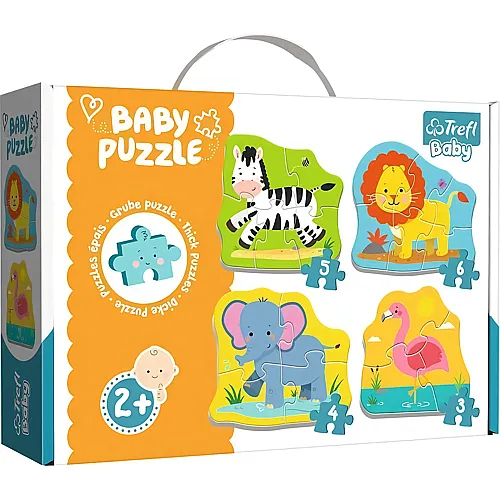 4 Baby Puzzles - 18 Teile