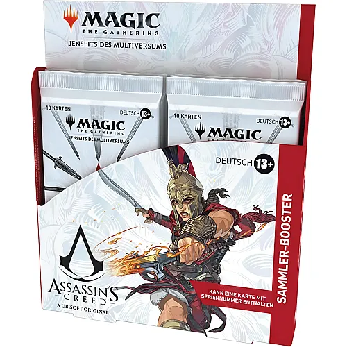 Magic The Gathering Assassins Creed Sammler-Booster Display - Deutsch