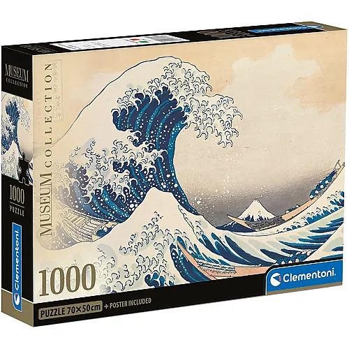 Clementoni Puzzle Museum Collection Die grosse Welle von Hokusai - 1000 Teile