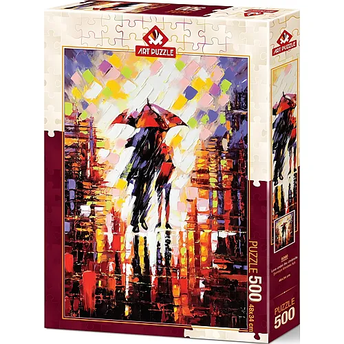 Art Puzzle Liebe unter dem Regenschirm - 500 Teile