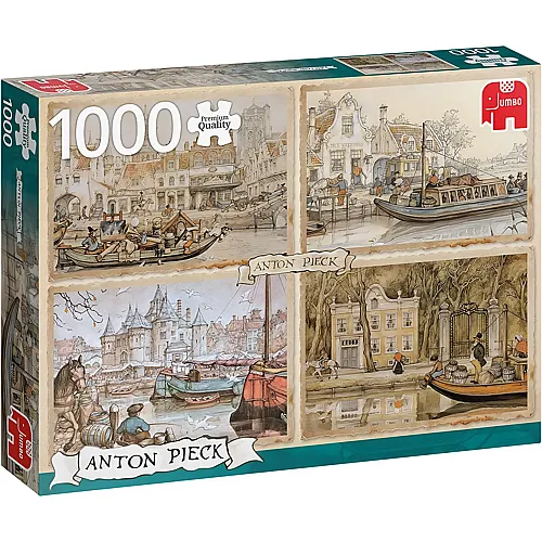 Jumbo Schiffe Does not Apply Boote im Kanal, Anton PIECK Puzzles 1000 Teile, bunt, Talla �nica