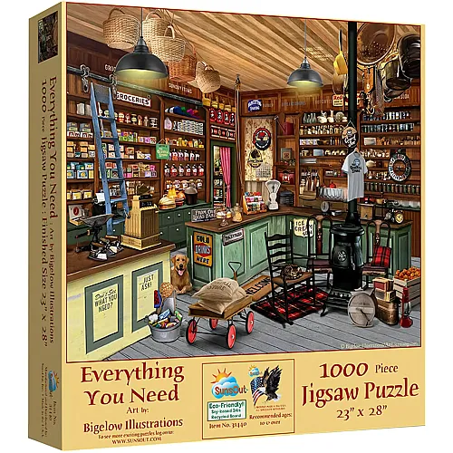 SunsOut Puzzle Everything You Need - 1000 Teile