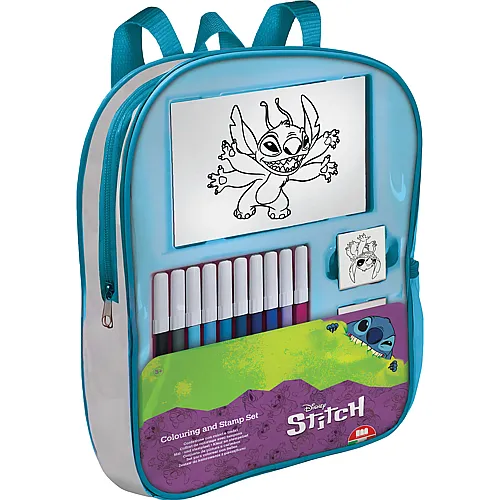 Multiprint Lilo & Stitch Reise-Stempel- und Malkoffer