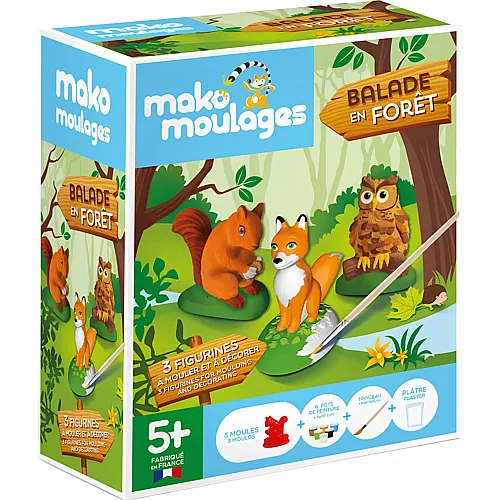 Mako Moulages Mako Kit 3 Moules Balade EN Foret (FR)