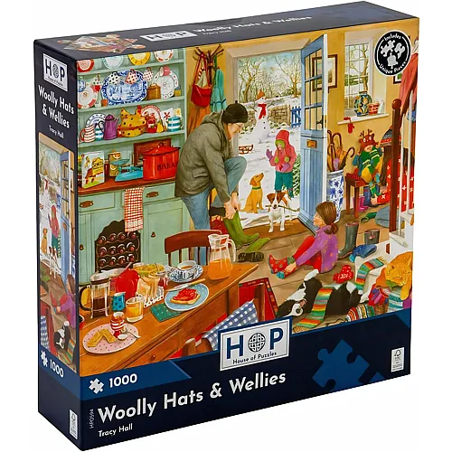 HOP - House of Puzzles Wollm�tzen & Gummistiefel (1000Teile)