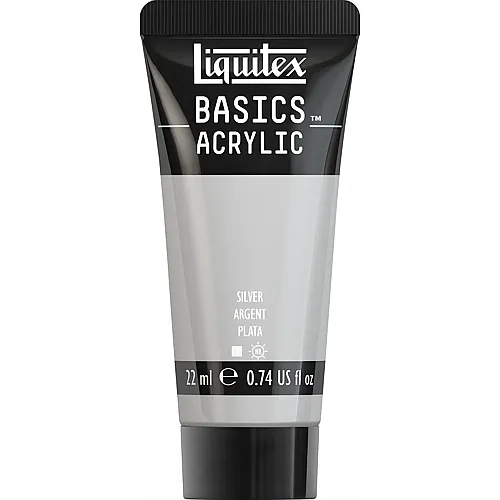 Liquitex Lqx Basics Acrylfarbe 22ml Tube Silber