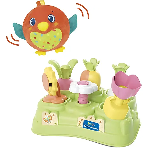 Clementoni Soft Little Bird In The Garden-Baby Spielzeug 10 Monate (Italienisch, Englisch, Franz�sisch, Deutsch, Spanisch